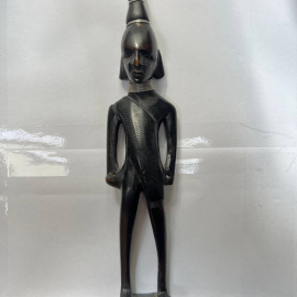 Африканская деревянная статуэтка, 1975 г, СССР. Картинка 1